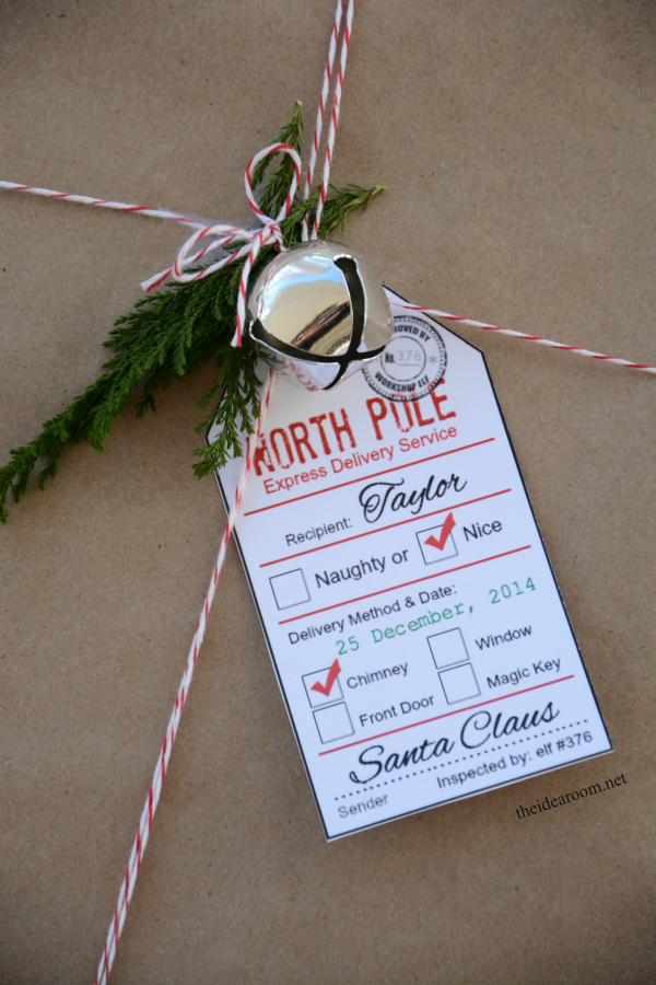 These North Pole Express Delivery printable gift tags from The Idea Room are full of Christmas magic.