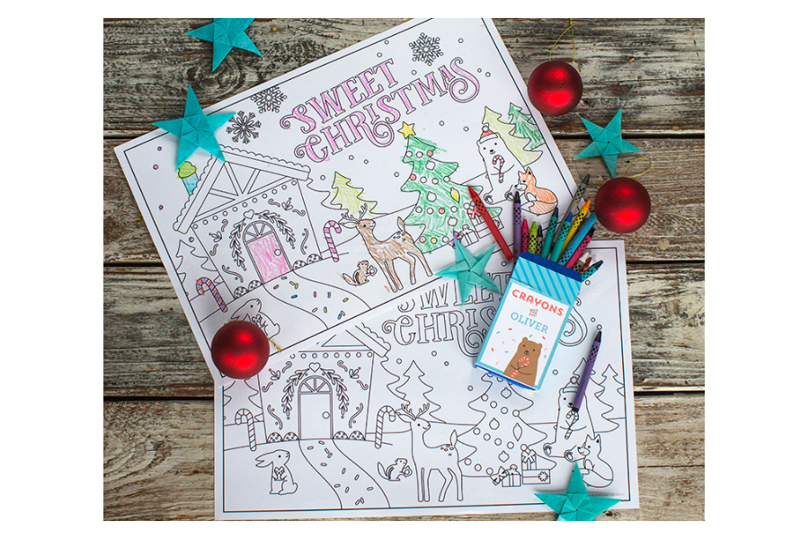 13 of the cutest printable coloring pages for Christmas, to keep kids away from those presents just a little longer.