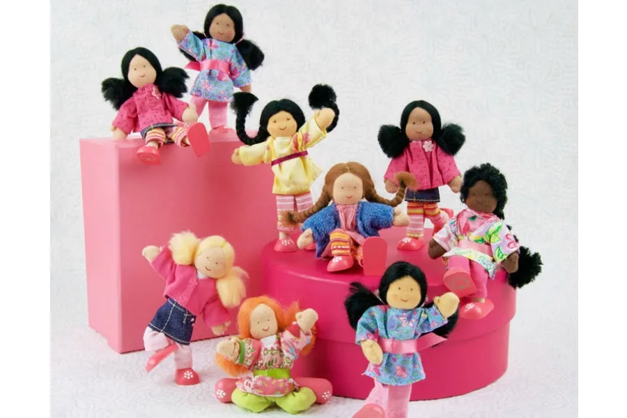 Diverse dollhouse families for kids, from handmade to options at the big stores