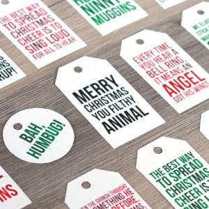 15 festive and free printable gift tags for the holidays. Now, get ...