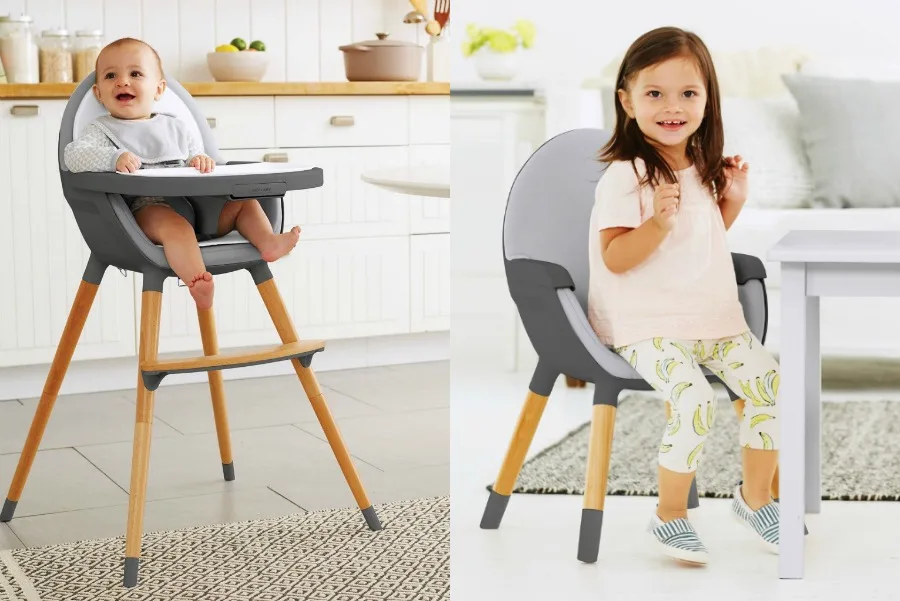 Skip*Hop makes the affordable, modern new Tuo convertible high chair that will save you a ton of money with its double use