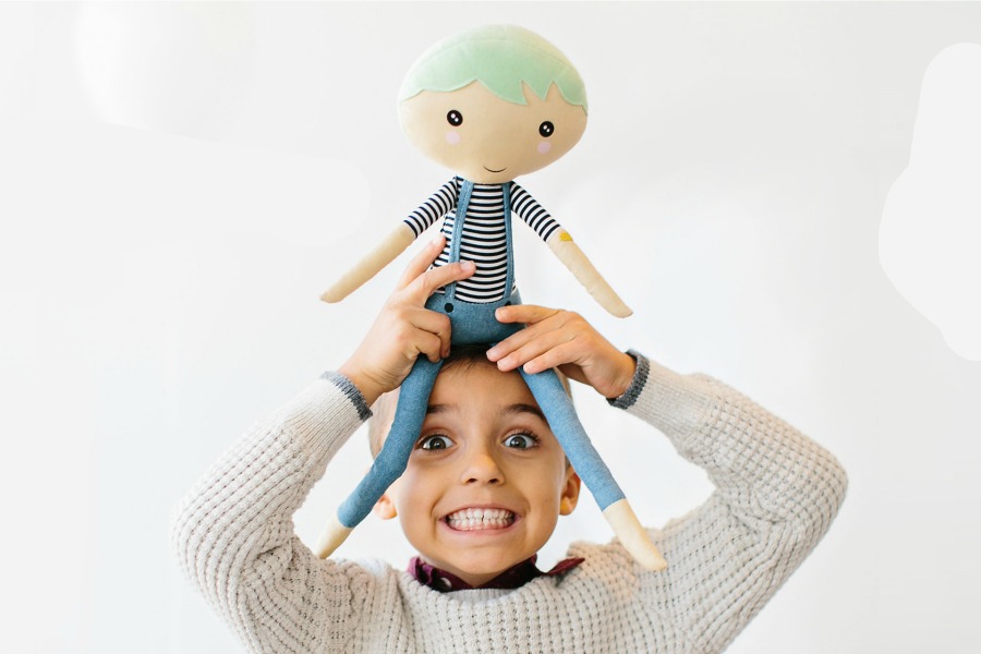 Meaningful gifts for kids: Kind dolls from The Dollkind give back to kids in need