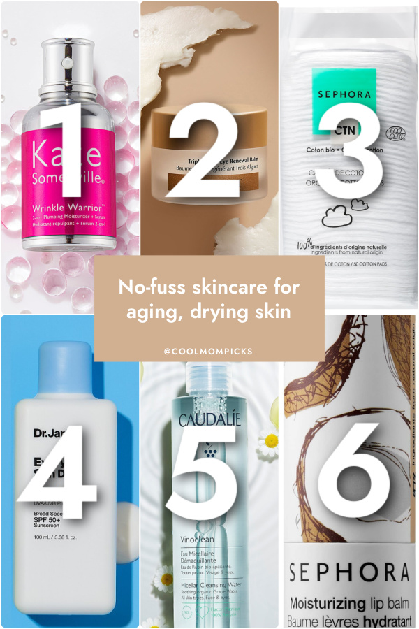 6 easy, no-fuss skin care products for aging skin recommended to me by a beauty consultant | cool mom picks