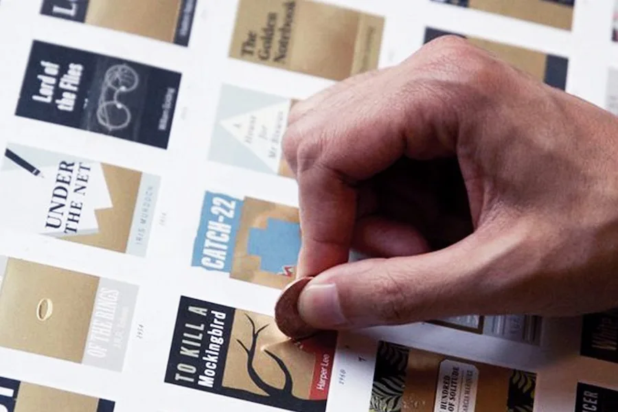 We can't wait to read our way through this 100 essential novels scratch-off poster from Pop Chart Lab.