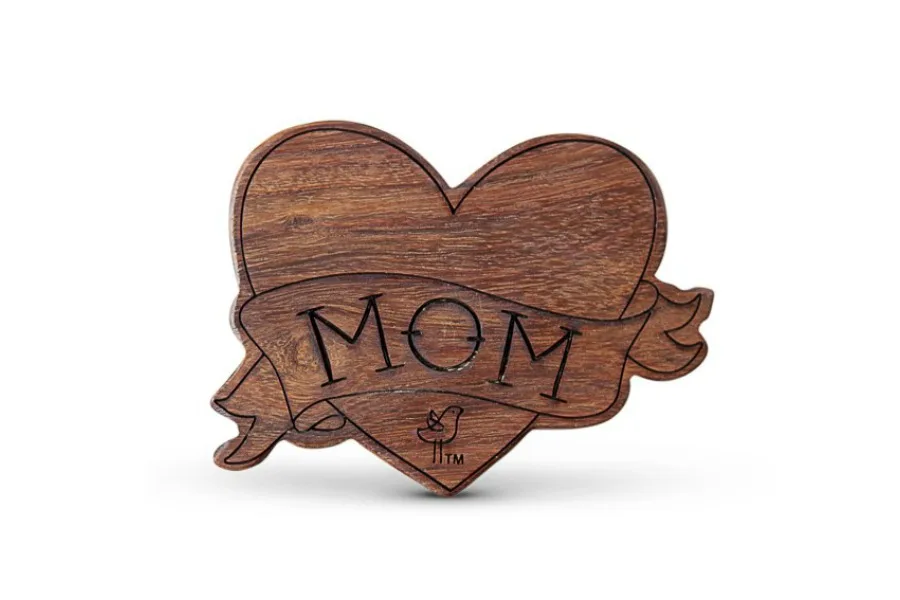 Valentine's Day gifts for babies: Finn & Emma's wooden tattoo teether at The Tot.
