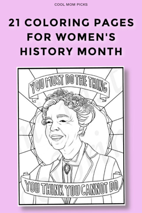 16 fabulous, famous women coloring pages for Women's History Month