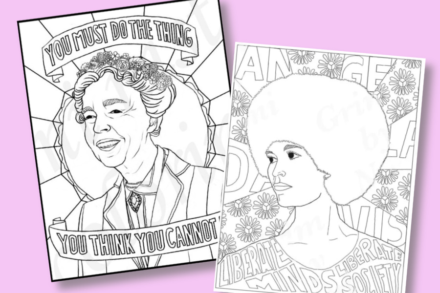 21 fabulous, famous women coloring pages celebrating some of our favorite American women