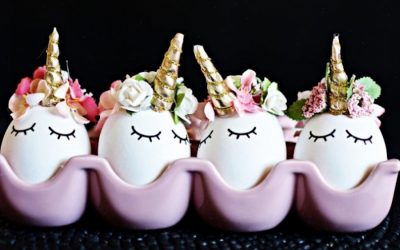 The most amazing DIY unicorn eggs for Easter. Because, whoa.