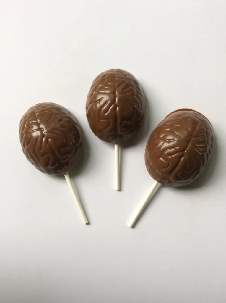 Chocolate brain pops from Elle's Sweets | Escape the Room party food and decor ideas Chocolate brain pops from Elle's Sweets | Escape the Room party food and decor ideas