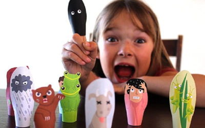 DIY Passover craft for kids: The cutest printable 10 plagues finger puppets.