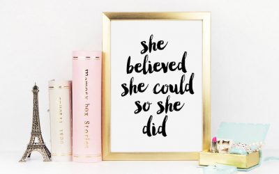 Inspirational quote art for your home office which may be your forever office: 14 amazing quotes to encourage amazing women