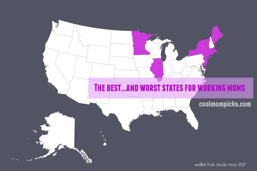 The best and worst states for working moms | 2017 walle hub study