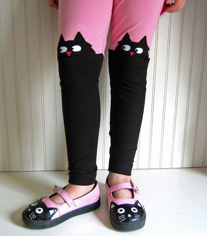 Cool kids' leggings: Cat leggings at The Trendy Tot