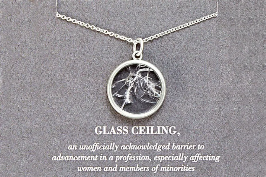 This shattered glass ceiling necklace is one of our favorite feminist Mother's Day gifts | via uncommon goods