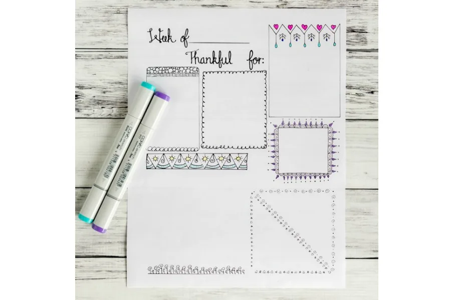 Gratitude journal printable: The Artisan Life