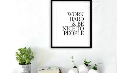 10 inspirational art prints for grads that will encourage them to work hard, be kind, and follow their dreams.