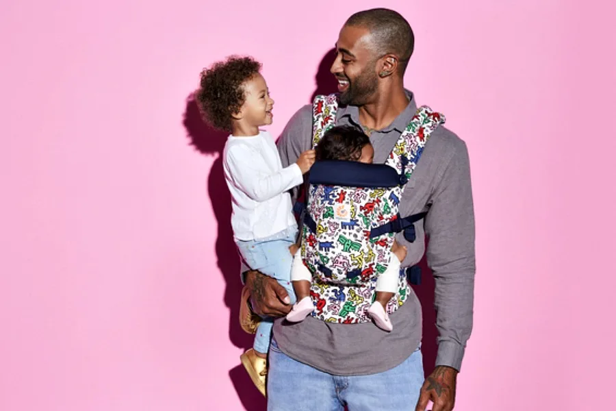 The hipster baby carrier of the year, courtesy of Keith Haring