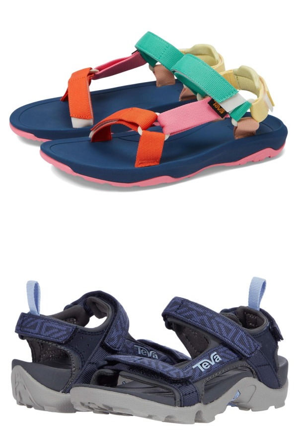 Multipurpose Teva Kids Sandals are a favorite packing tip for sleepaway camp