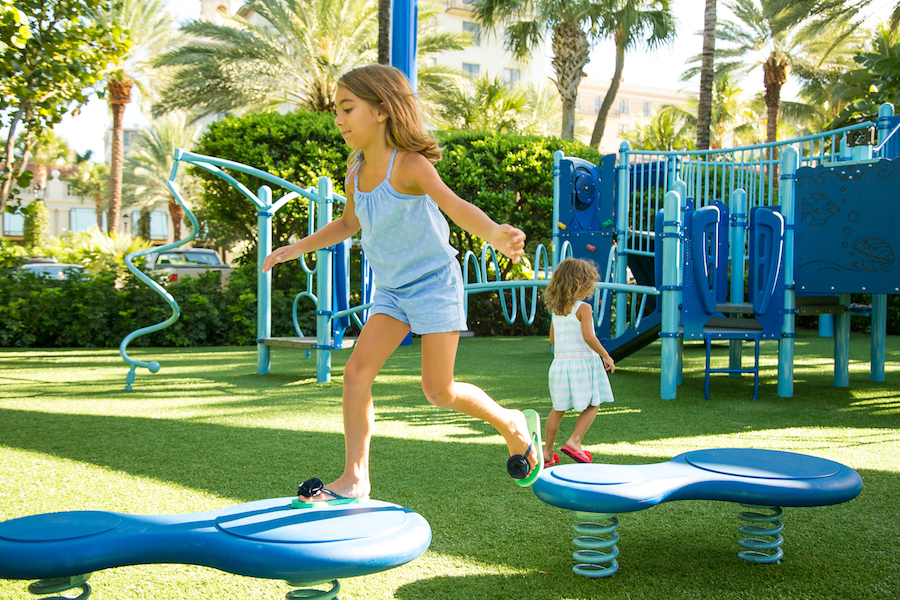 The most amazing hotel amenities for kids and family packages: The 4500 square foot modern playground at The Breakers Palm Beach | coolmompicks.com
