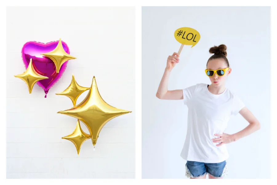 9 OMG emoji photo booth props you can totally make yourself.