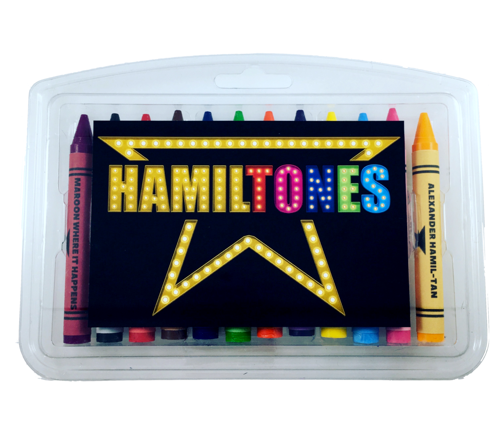 Hamiltones crayons feature colors like Burr'ple and Maroon Where it Happens | mompicksprod.wpengine.com