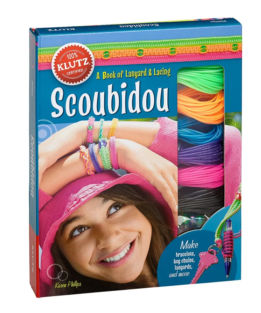 Creative care package ideas for summer camp: Klutz Scoubidou lanyard kit | mompicksprod.wpengine.com