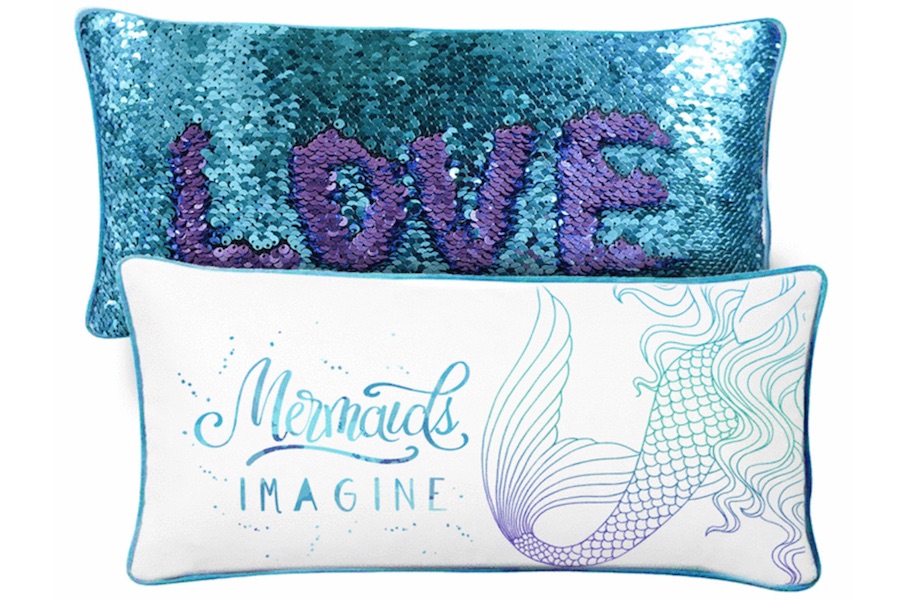 A mermaid pillow so mesmerizing, your kids just might choose it over an iPad.