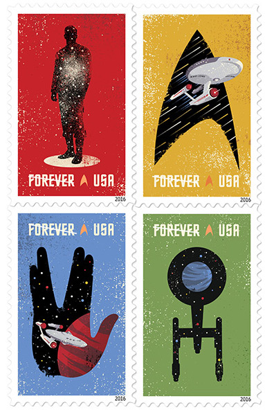 Star Trek Postage Stamps: Fun for camp care package