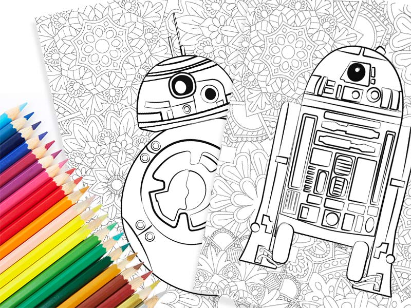 Summer coloring pages for teens: Free Star Wars Mandala | Simple Everyday Mom