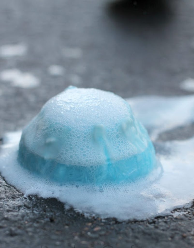 Summer ice activities: Ice Volcano by The Growing Room