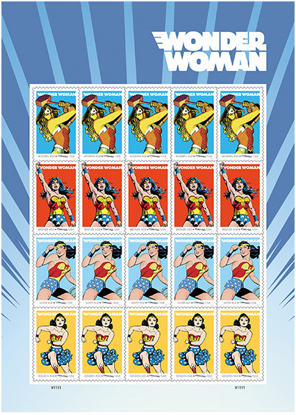 Wonder Woman stamps: A fun care package idea to get kids to write more from summer camp | cool mom picks