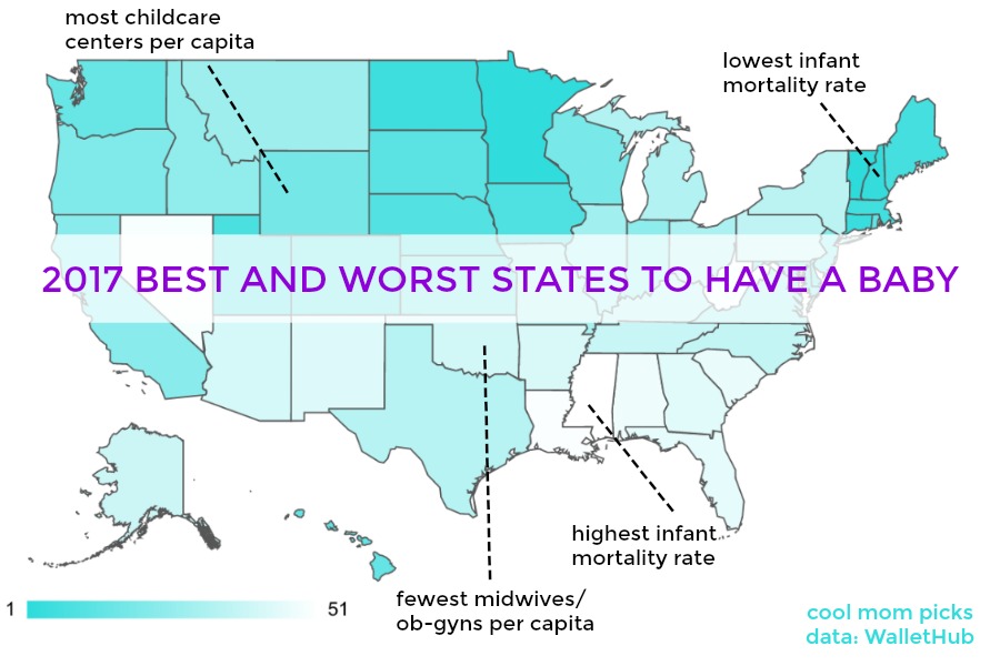The best and worst states to have a baby in 2017 | Thinking: Parent