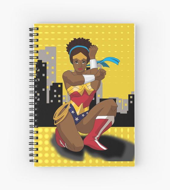 Black Wonder Woman (Nubia) Spiral Notebook | Cool Mom Picks Back to School Shopping Guide 2017