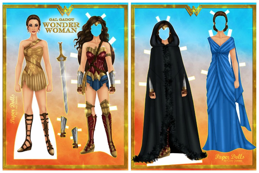 Get out the scissors! Check out these 7 sets of cool, modern, free printable paper dolls, from Wonder Woman to Hamilton