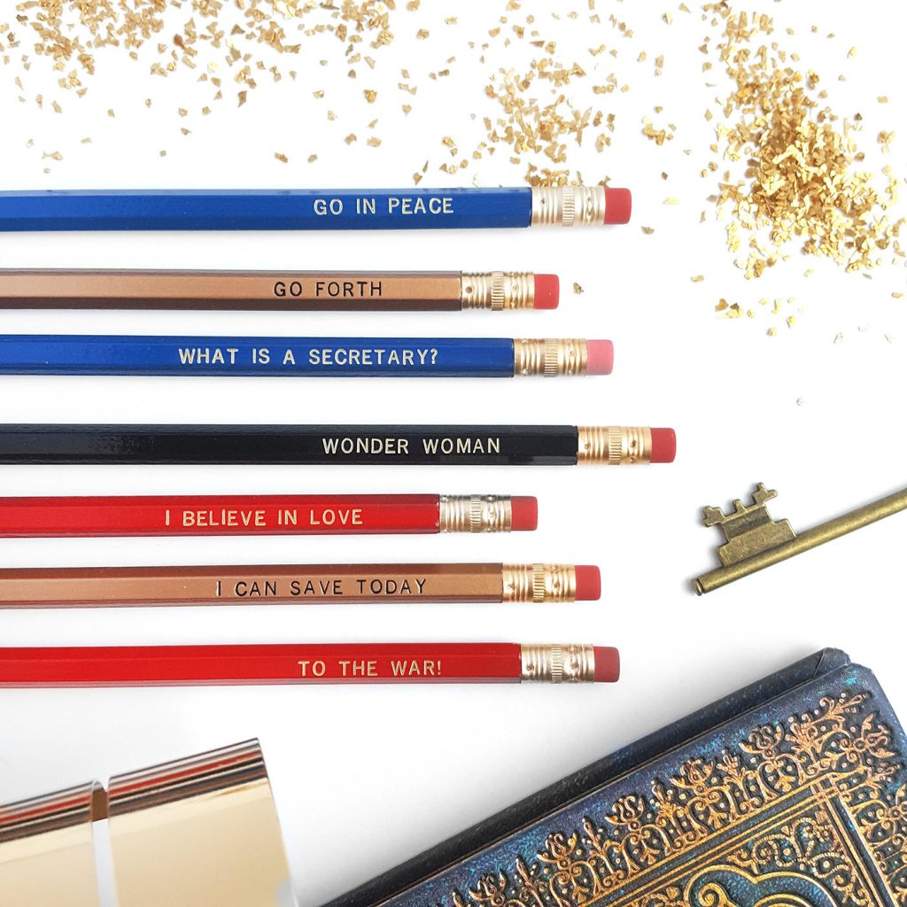 Wonder Woman Pencils by Icey Design on Etsy