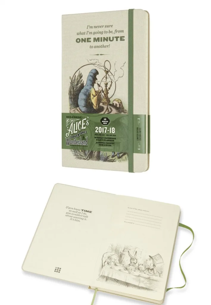 Pretty 2017-18 school year planners: Alice in Wonderland limited Moleskine planner Pretty 2017-18 school year planners: Alice in Wonderland limited Moleskine planner