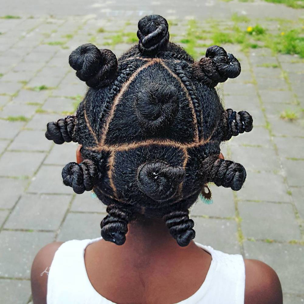 Hair braiding tutorials: Adorable Bantu knots by Shanilla26