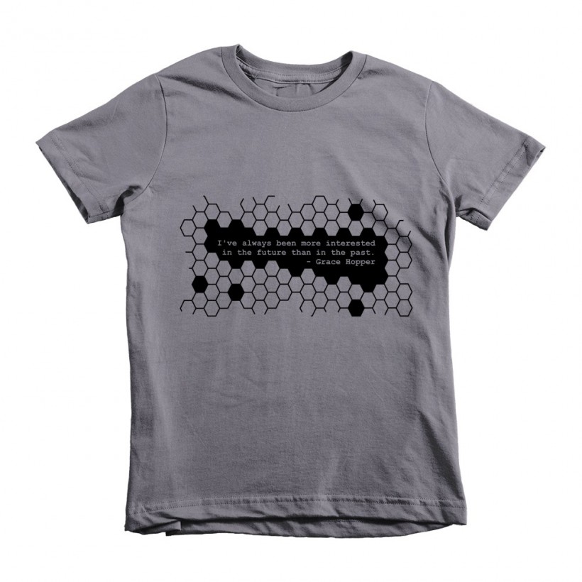 Cool, smart slogan t-shirts for kids: Grace Hopper Youth T-Shirt by Binary Axiom