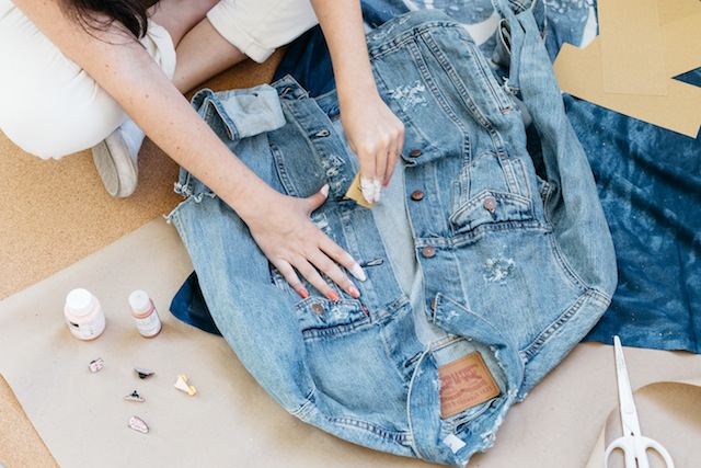 How to distress a denim jacket without destroying it: From the Urban Outfitters blog