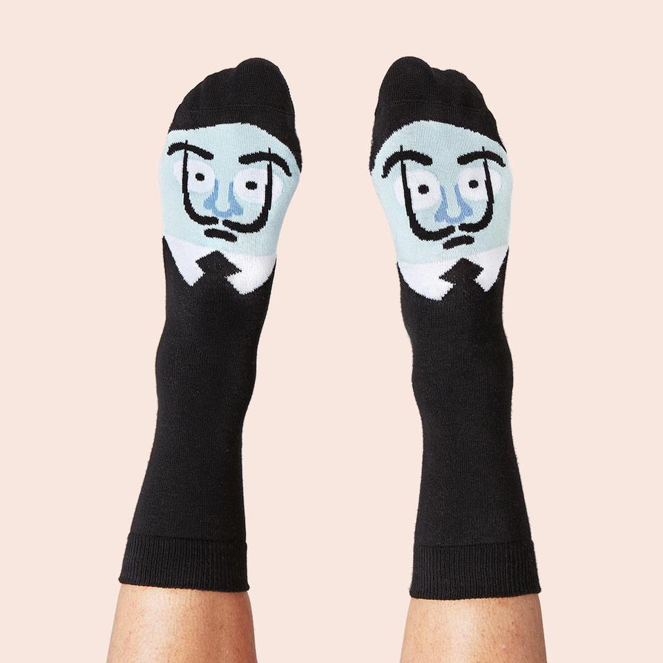 Salvadore Dali socks by Chatty Feet