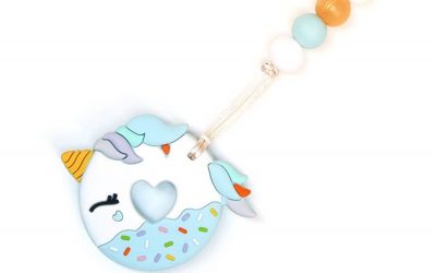 The unicorn donut teether is the It Baby gift of the year