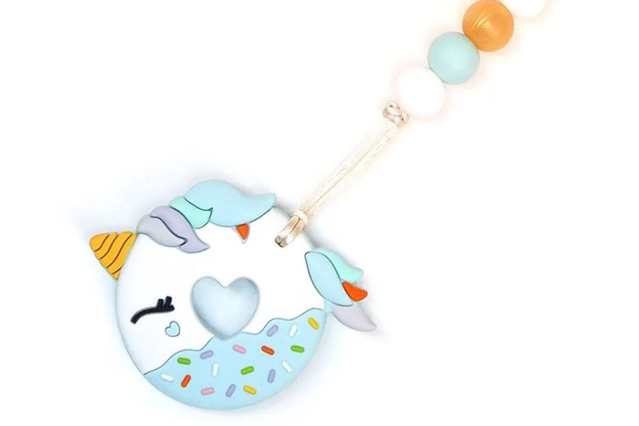 The unicorn donut teether is the It Baby gift of the year