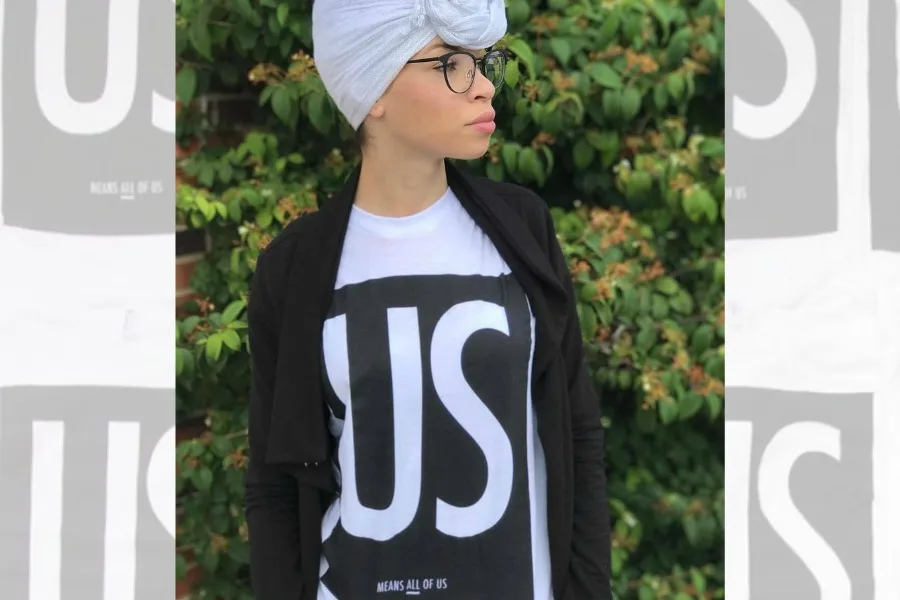 US means all of us: Fantastic tees and posters promoting love and tolerance, with 100% of proceeds supporting the ACLU | coolmompicks.com
