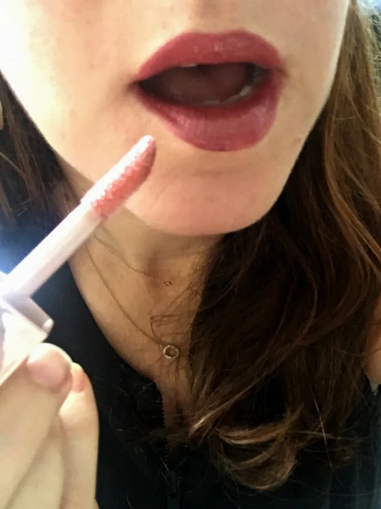 Fenty Gloss Bomb is amazing for moisturizing a matte color and adding shine | cool mom picks Fenty Gloss Bomb is amazing for moisturizing a matte color and adding shine | cool mom picks