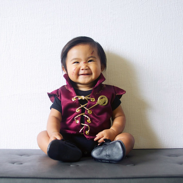 Geeky Halloween costumes for kids: Baby Tyrion Lannister, photo by Leniebelle Gallardo 