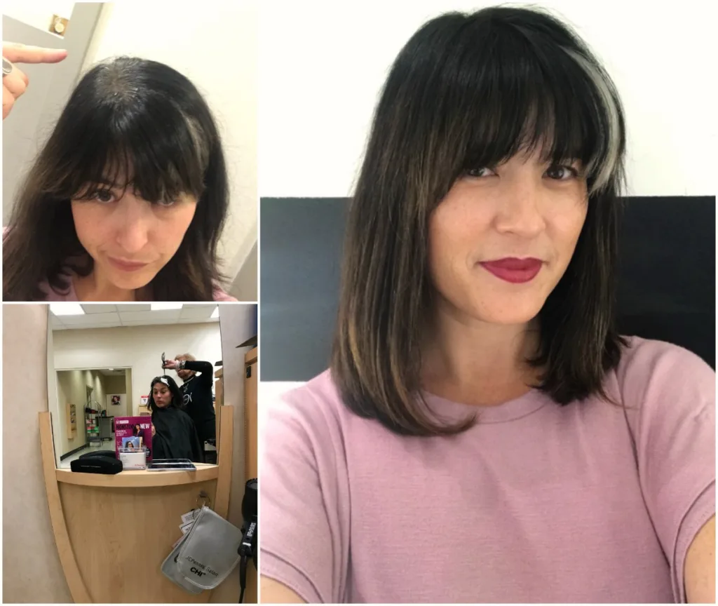 Cut and color, before and after. Doesn't she look amazing?v Cut and color, before and after. Doesn't she look amazing?