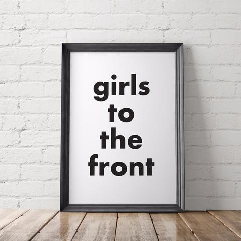 Empowering activist quote posters at Little Gold Pixel: Girls to the Front