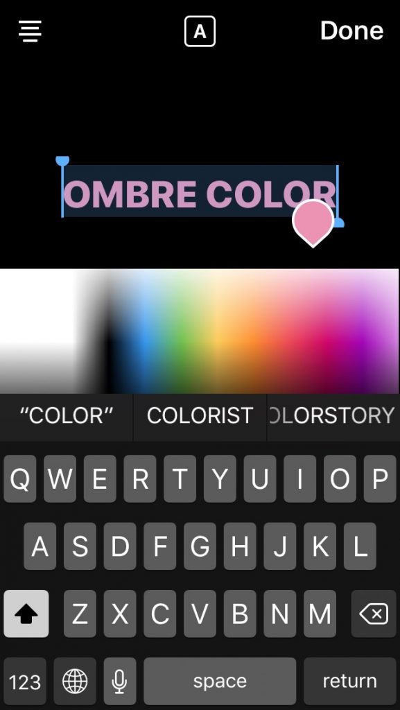 Step-by-step Instagram design tips: Making ombre type in your text overlay on Instagram Stories | coolmomtech.com
