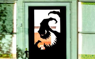 8 fun, spooky DIY Halloween door decorating ideas that are so easy to do.