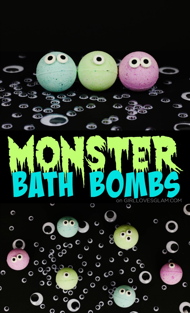 Non-candy Halloween treats for kids: Monster Bath Bombs | Girl Loves Glam